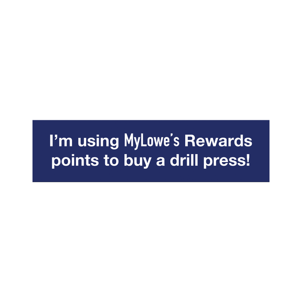 lowe's points sticker