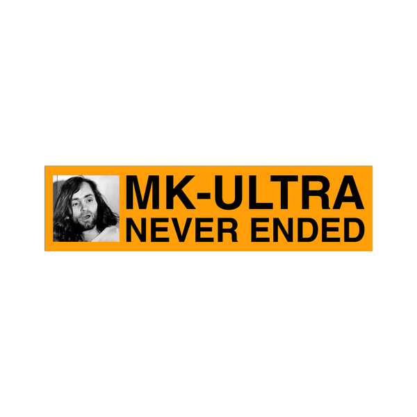 mk ultra never ended sticker
