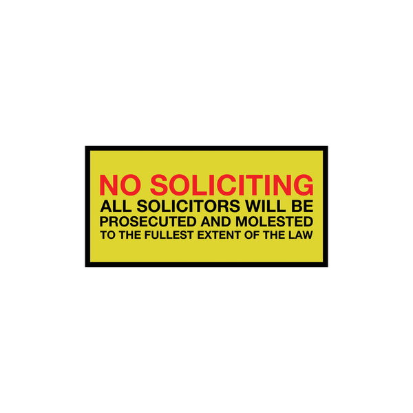 No Soliciting