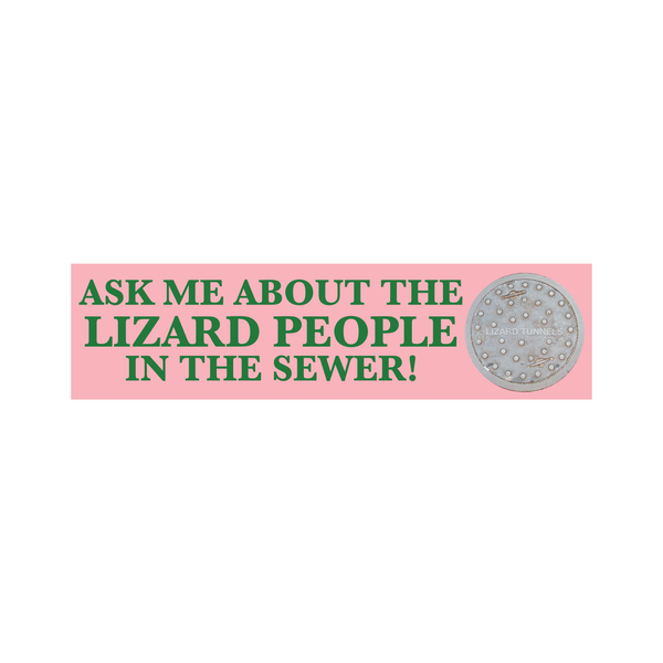 lizard people sticker