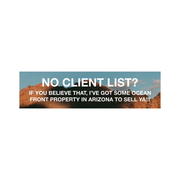 no client list?