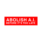 abolish ai sticker