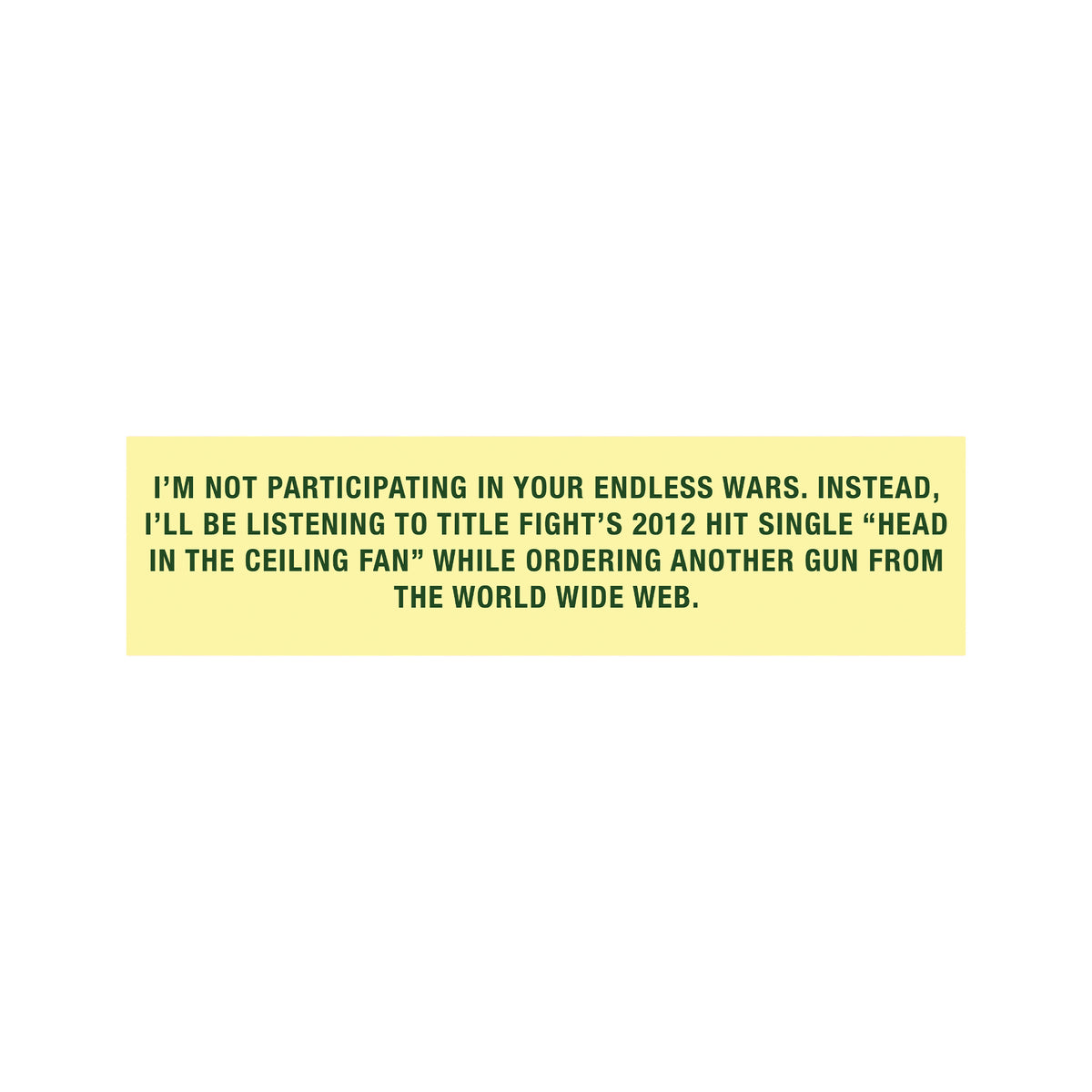 head in the ceiling fan sticker – mem industries